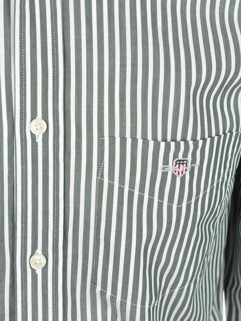 Gant Freizeithemd Stripe Grün - Größe XL günstig online kaufen