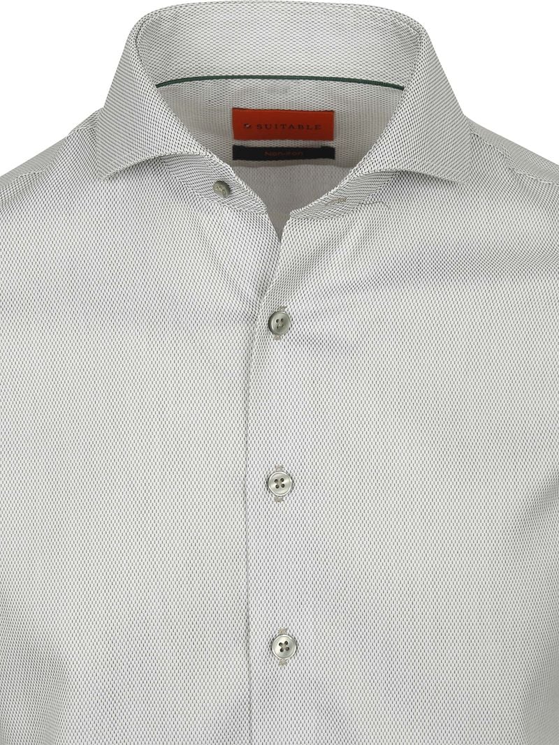 Suitable Hemd Jacquard Luxe Grün - Größe 39 günstig online kaufen