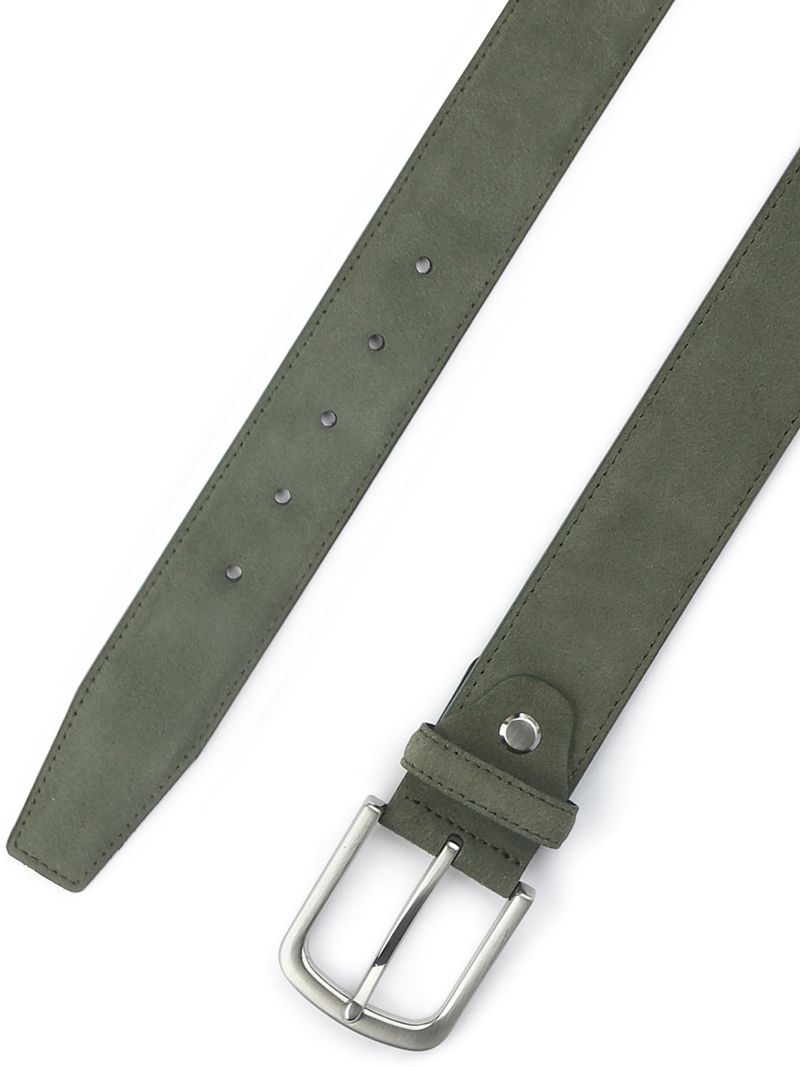 Suitable Ledergürtel Wildleder Grün - Größe 105 günstig online kaufen