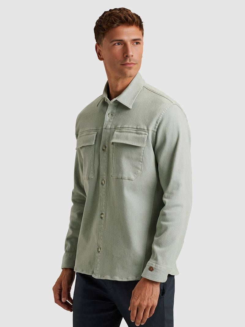 Cast Iron Overshirt Twill Grün - Größe L günstig online kaufen