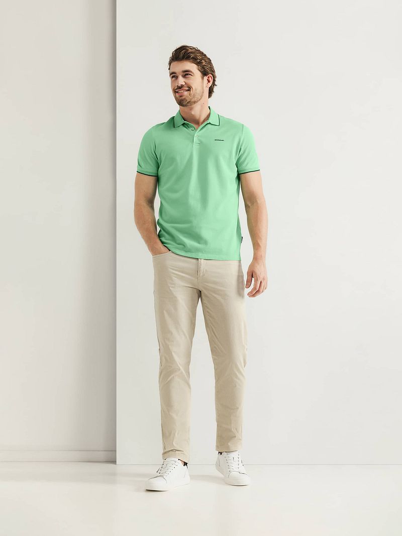 State of Art Poloshirt Piqué Hellgrün - Größe L günstig online kaufen