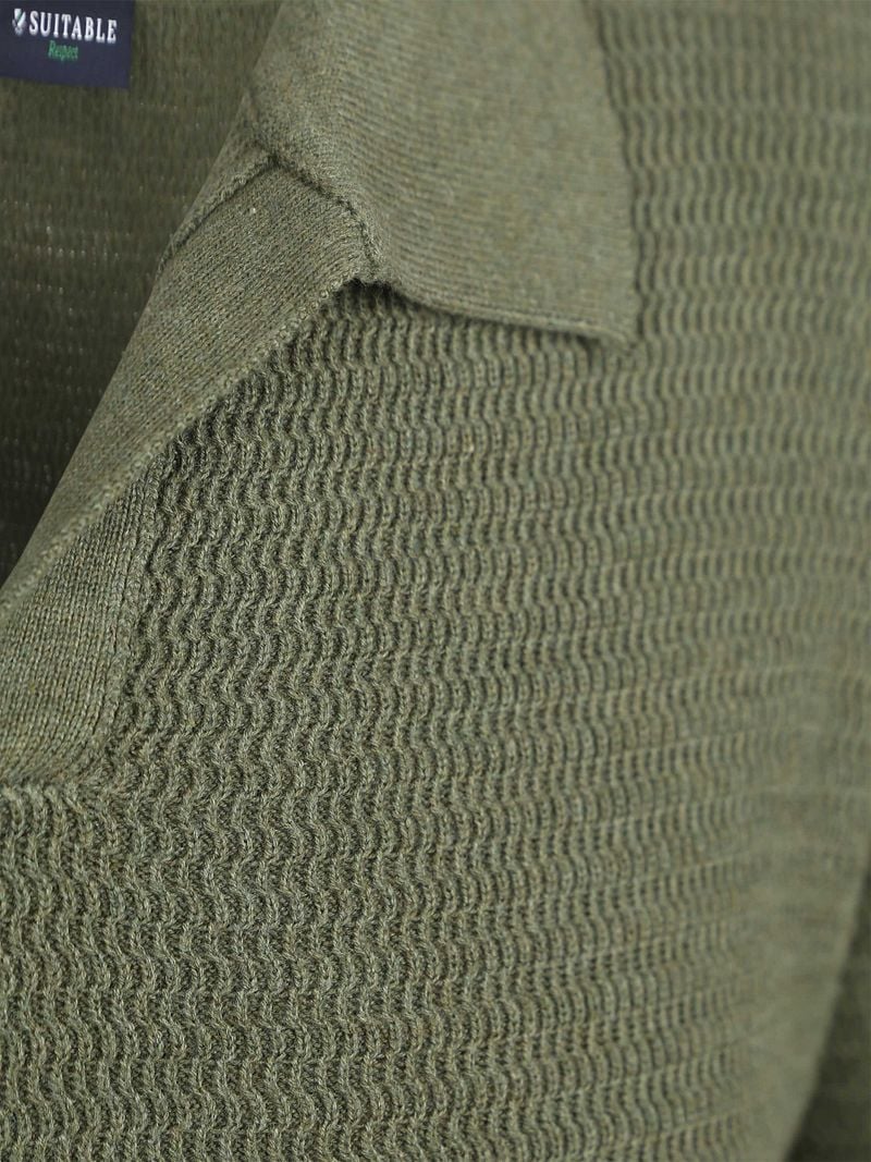Suitable Pullover Riva Structure Melange Grün - Größe L günstig online kaufen