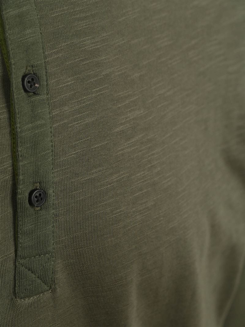 Scotch and Soda Longsleeve Henley T-Shirt Olive - Größe M günstig online kaufen