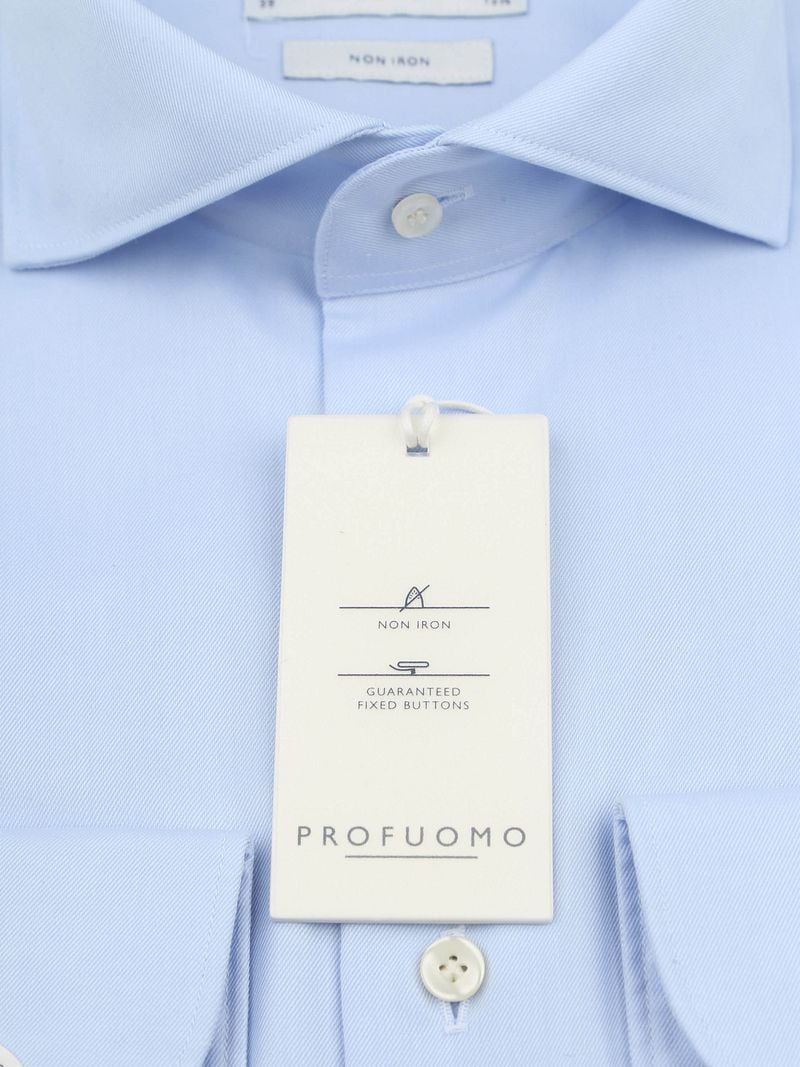 Profuomo Twill Hemd Extra Long Sleeves Hellblau   - Größe 41 günstig online kaufen
