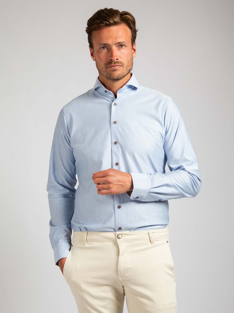 Suitable Herringbone Hemd Dunkelblau - Größe 39 günstig online kaufen