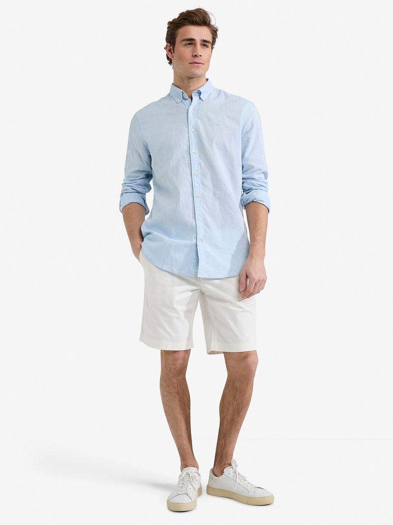 McGregor Hemd Linen Blend Hellblau - Größe XL günstig online kaufen