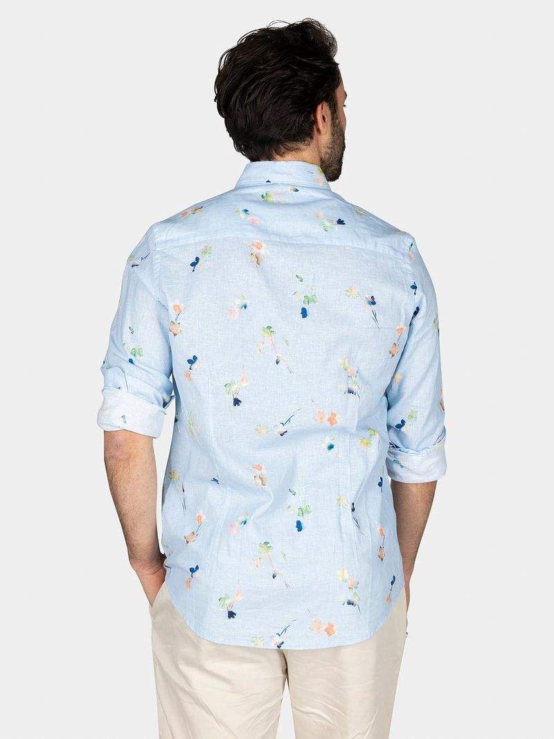 NZA Shirt Kane Linen Blend Hellblau - Größe XL günstig online kaufen