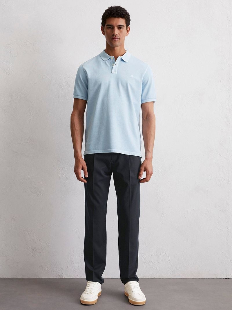 Marc O'Polo Poloshirt Faded Starlight Blau - Größe L günstig online kaufen
