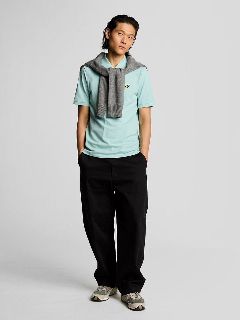 Lyle and Scott Poloshirt Future Hellblau - Größe L günstig online kaufen