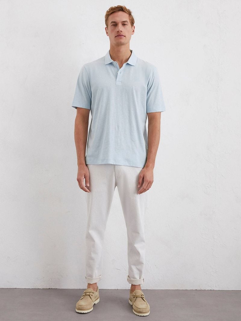 Marc O'Polo Poloshirt Slubs Starlight Blau - Größe M günstig online kaufen