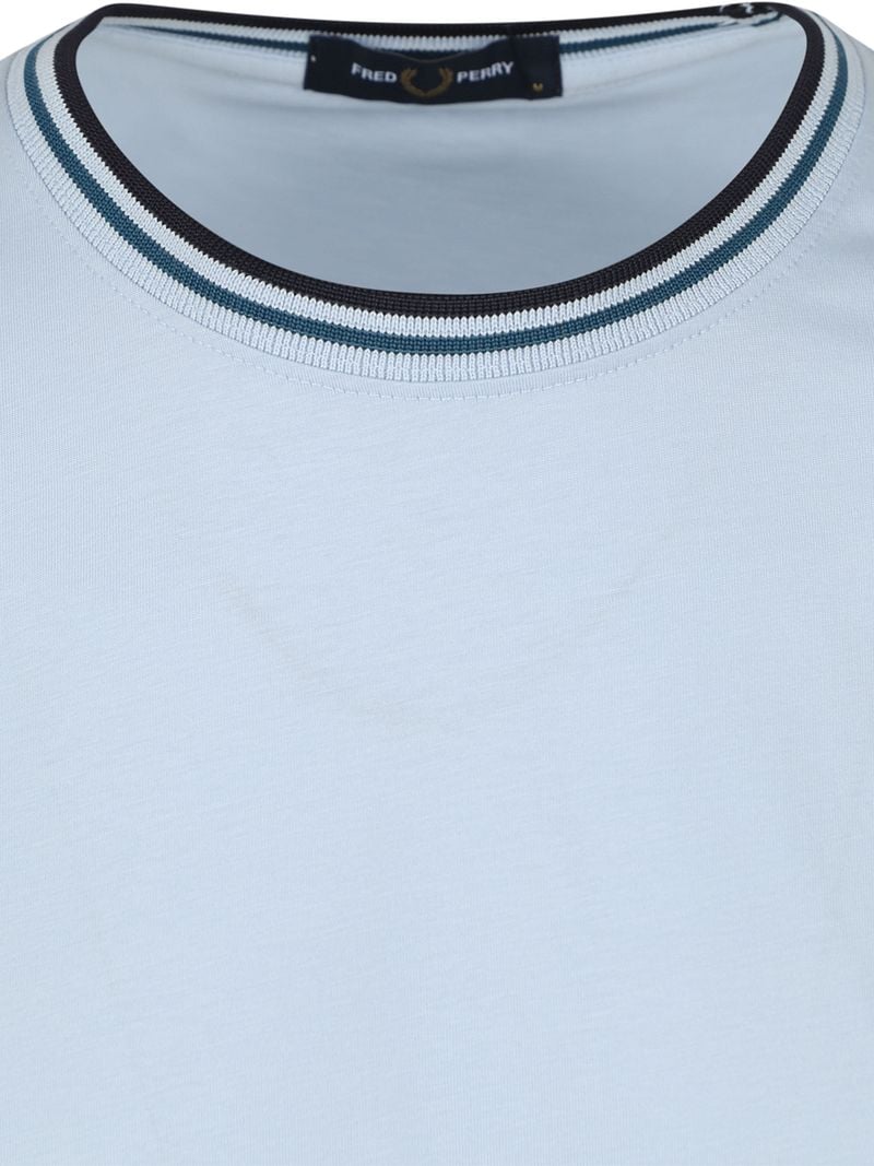 Fred Perry M1588 Twin Tipped T Shirt Hellblau - Größe XXL günstig online kaufen