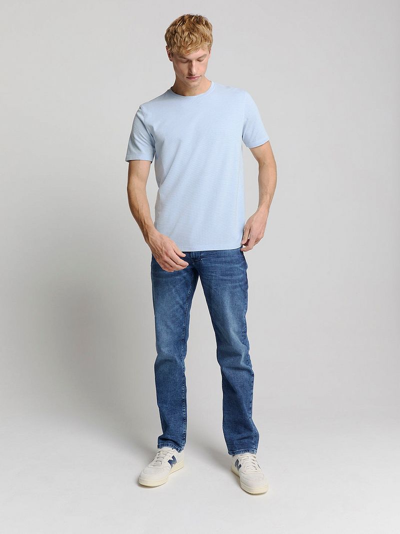 No Excess Structure T-Shirt Hellblau - Größe XXL günstig online kaufen