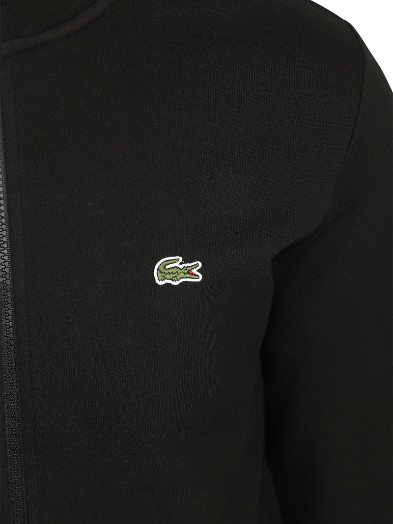 Lacoste Strickjacke Full Zip Schwarz - Größe M günstig online kaufen