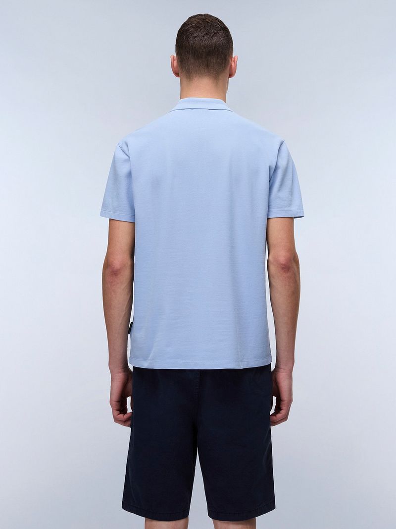 Napapijri Ealis Polo Chambray Blauw