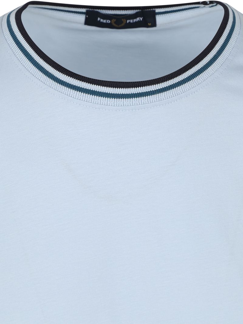 Fred Perry M1588 Twin Tipped T-shirt Licht blauw