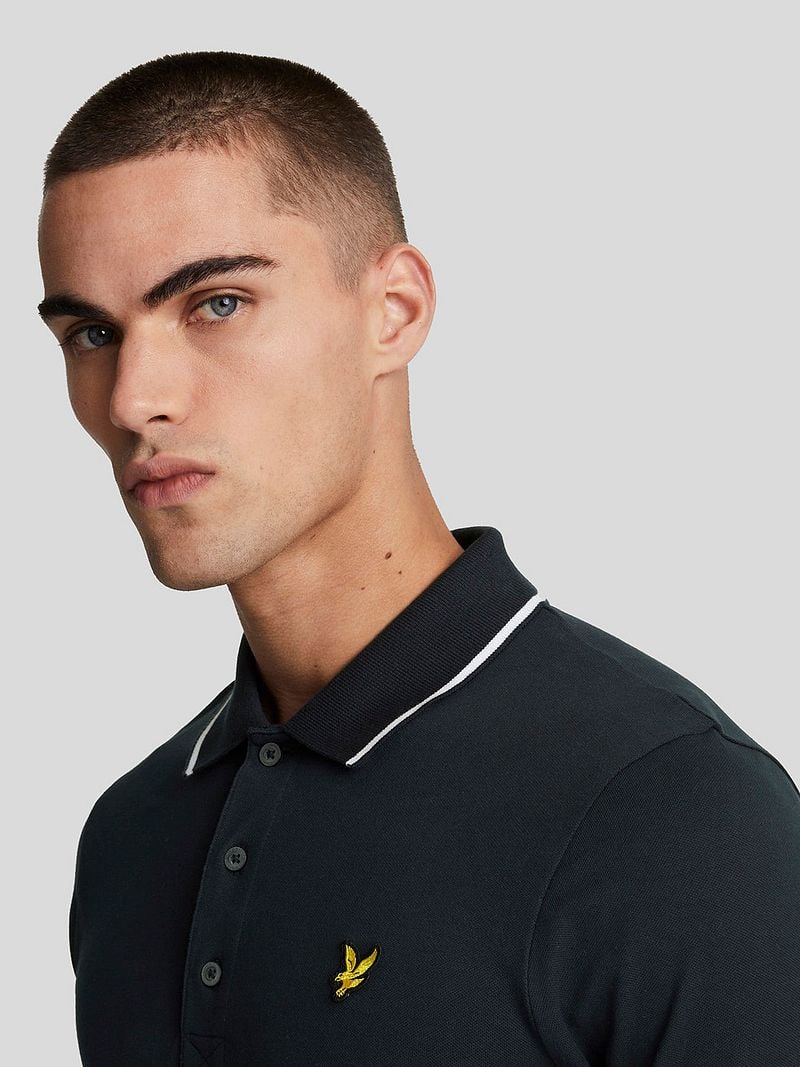Lyle and Scott Polo Tipped Navy