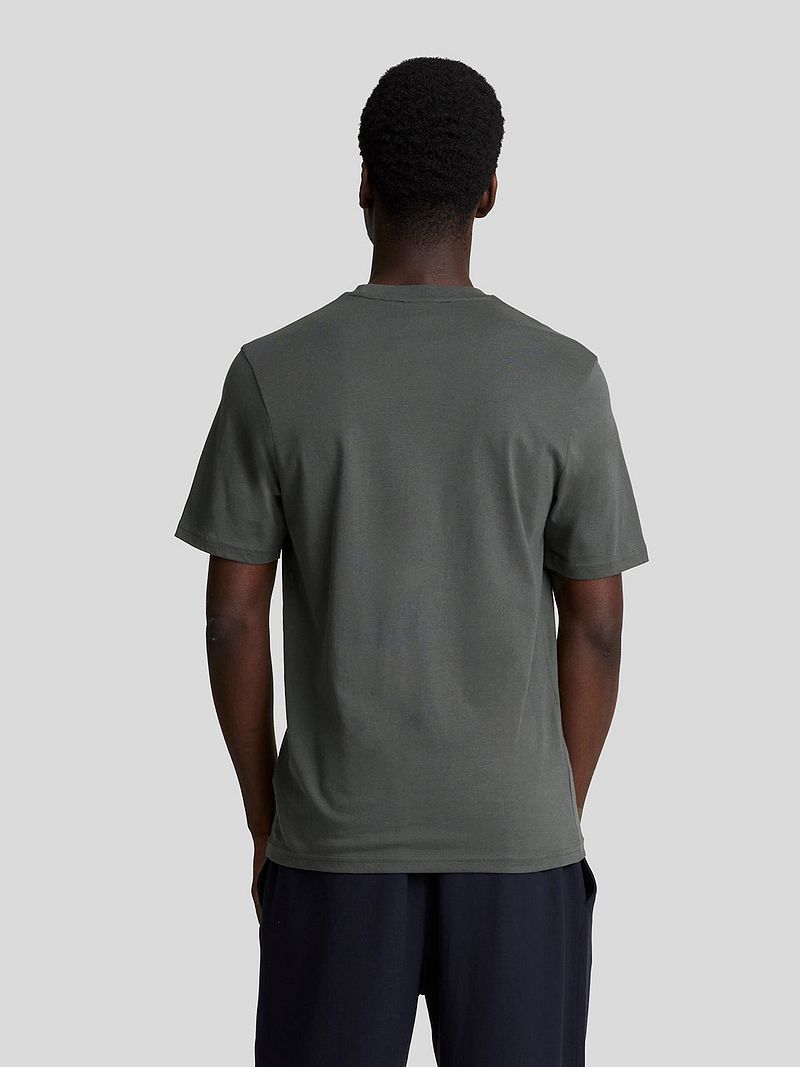 Lyle and Scott T-shirt Plain Antraciet
