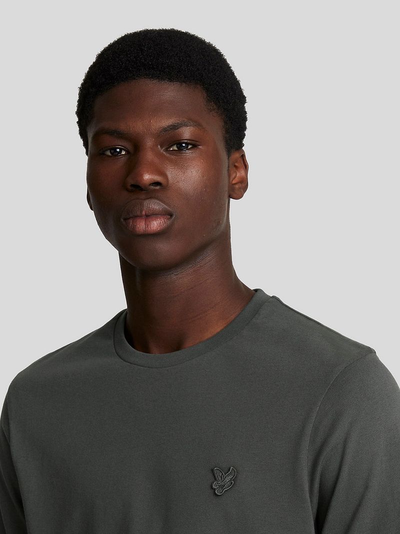 Lyle and Scott T-shirt Plain Antraciet