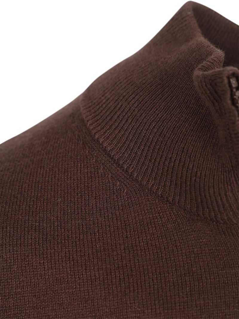 Lyle and Scott Lyle & Scott Half Zip Pullover Merinowol Espresso