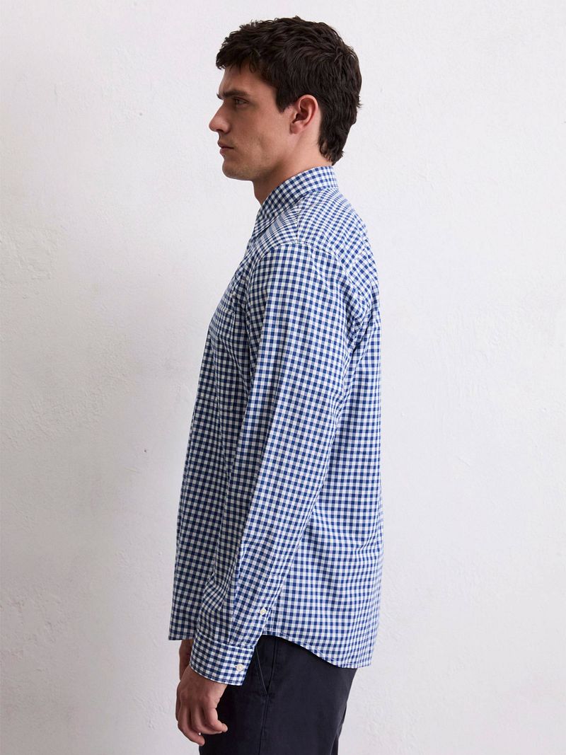 Marc O'Polo Overhemd Ruiten Blauw