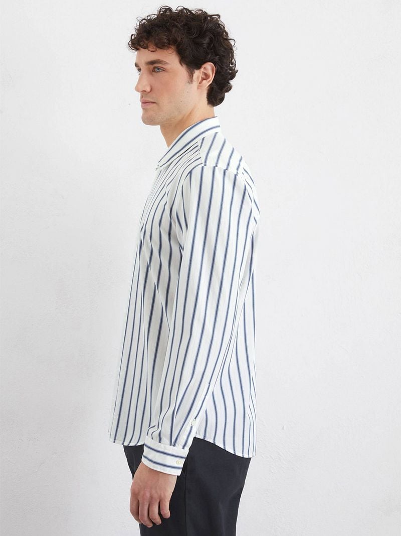 Marc O'Polo Overhemd Streep Blauw
