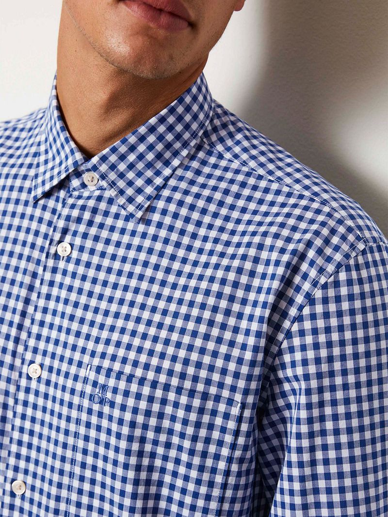 Marc O'Polo Overhemd Ruiten Blauw