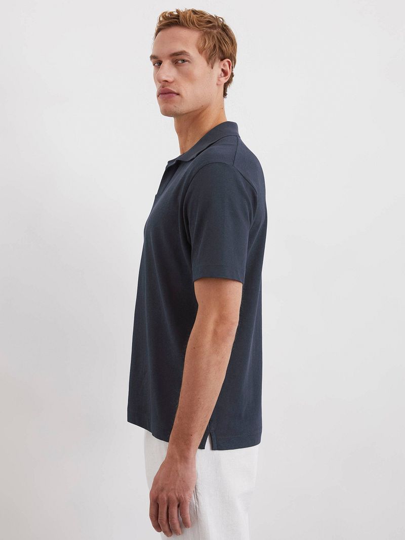 Marc O'Polo Poloshirt Riva Linen Blend Navy