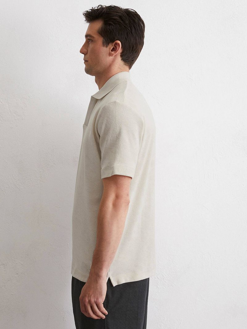 Marc O'Polo Poloshirt Riva Terry Cloth Ecru