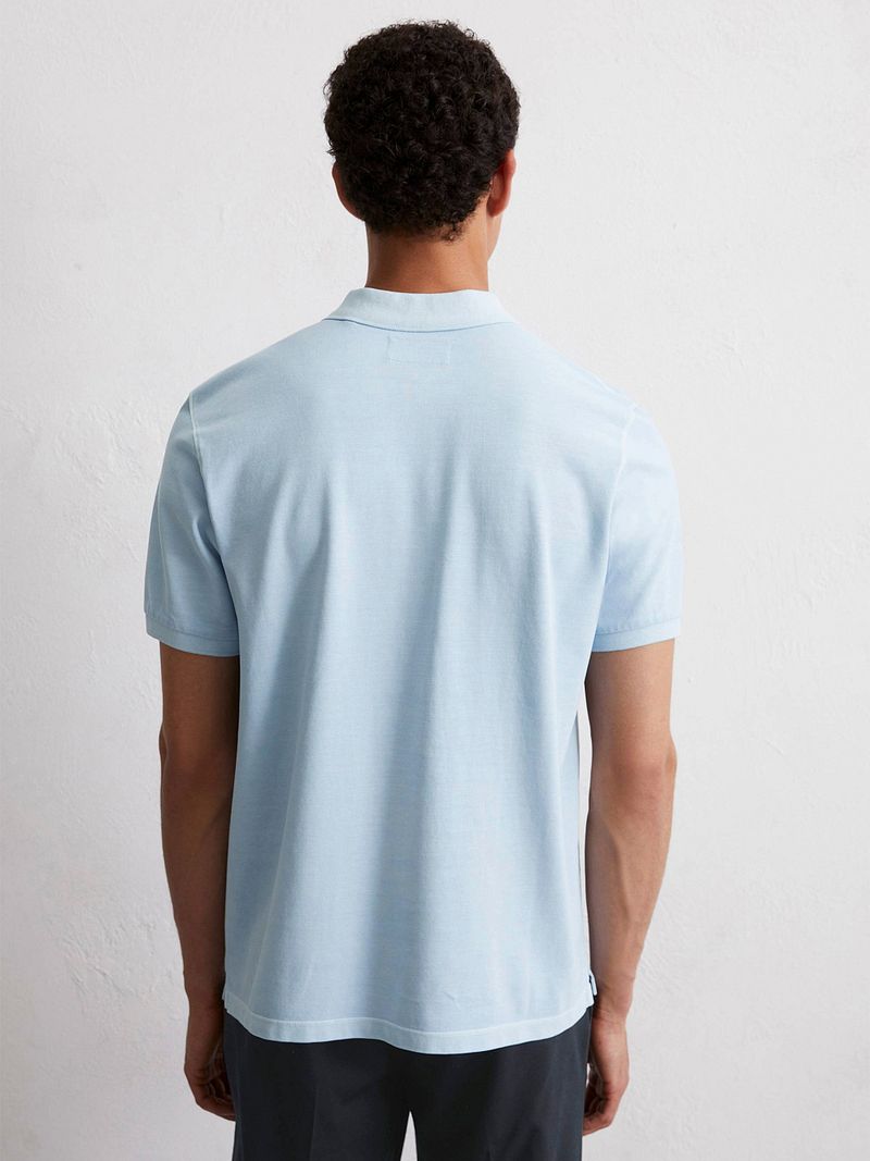 Marc O'Polo Poloshirt Faded Starlight Blauw