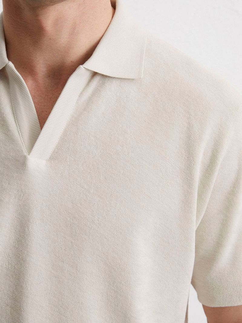 Marc O'Polo Poloshirt Riva Terry Cloth Ecru
