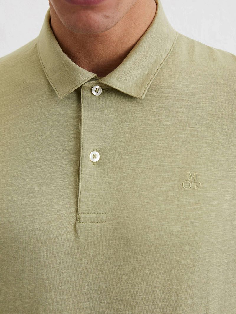 Marc O'Polo Poloshirt Slubs Sage Groen