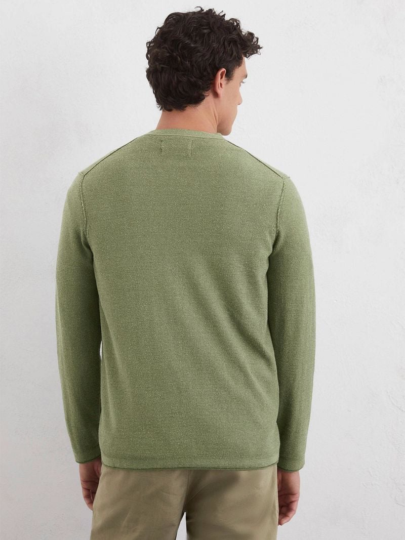 Marc O'Polo Pullover Linen Blend Groen