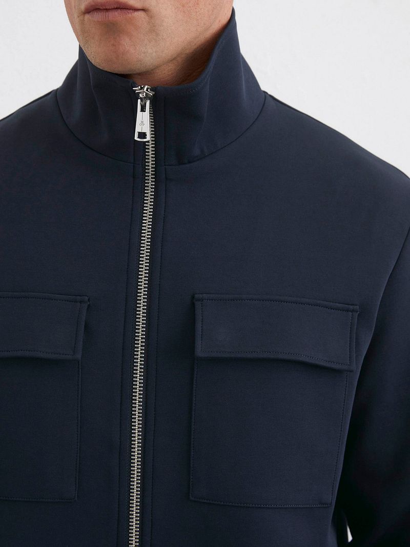Marc O'Polo Scuba Interlock Overshirt Navy