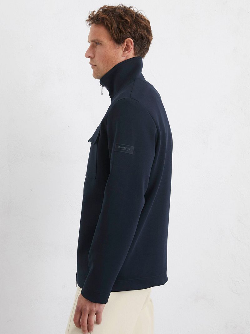 Marc O'Polo Scuba Interlock Overshirt Navy
