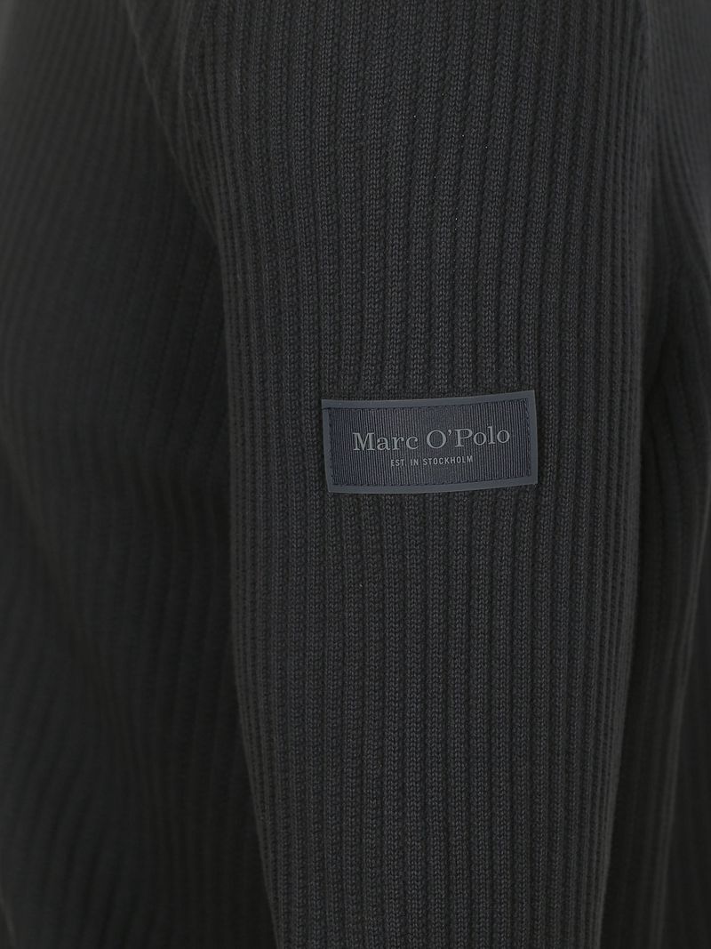 Marc O'Polo Vest Button Ribbed Navy