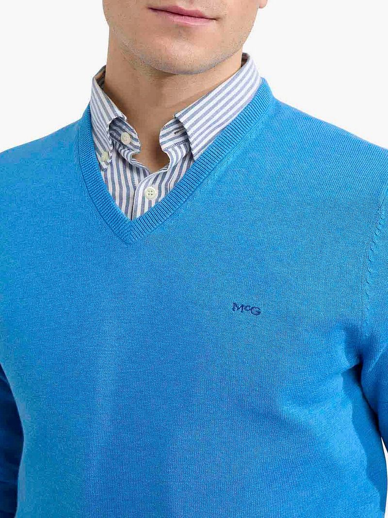 McGregor Trui V-Hals Sea Blauw