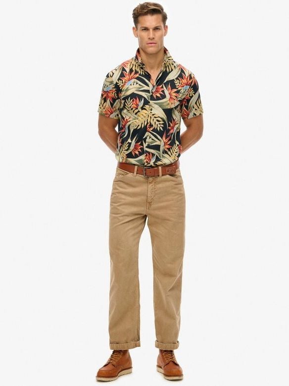 Superdry Shirt Print Hawaiian Bird of paradise - Größe XL günstig online kaufen