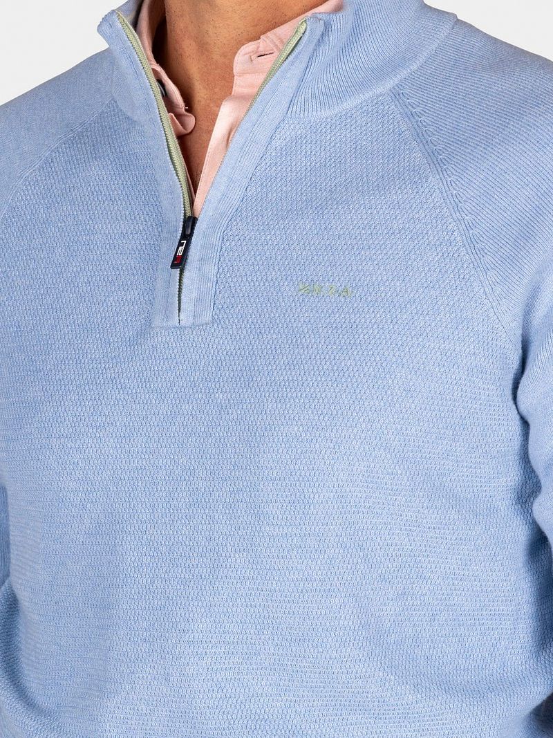 new zealand auckland NZA Half Zip Trui Ralph Lichtblauw