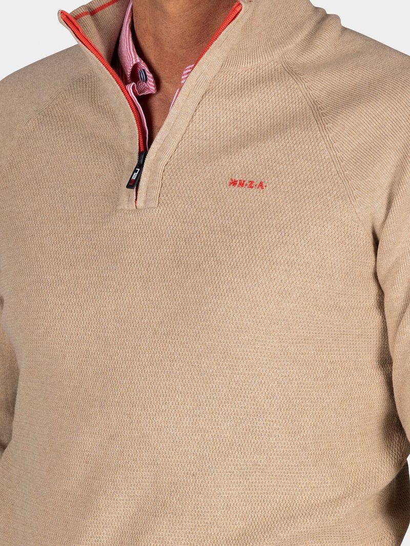 new zealand auckland NZA Half Zip Trui Ralph Beige