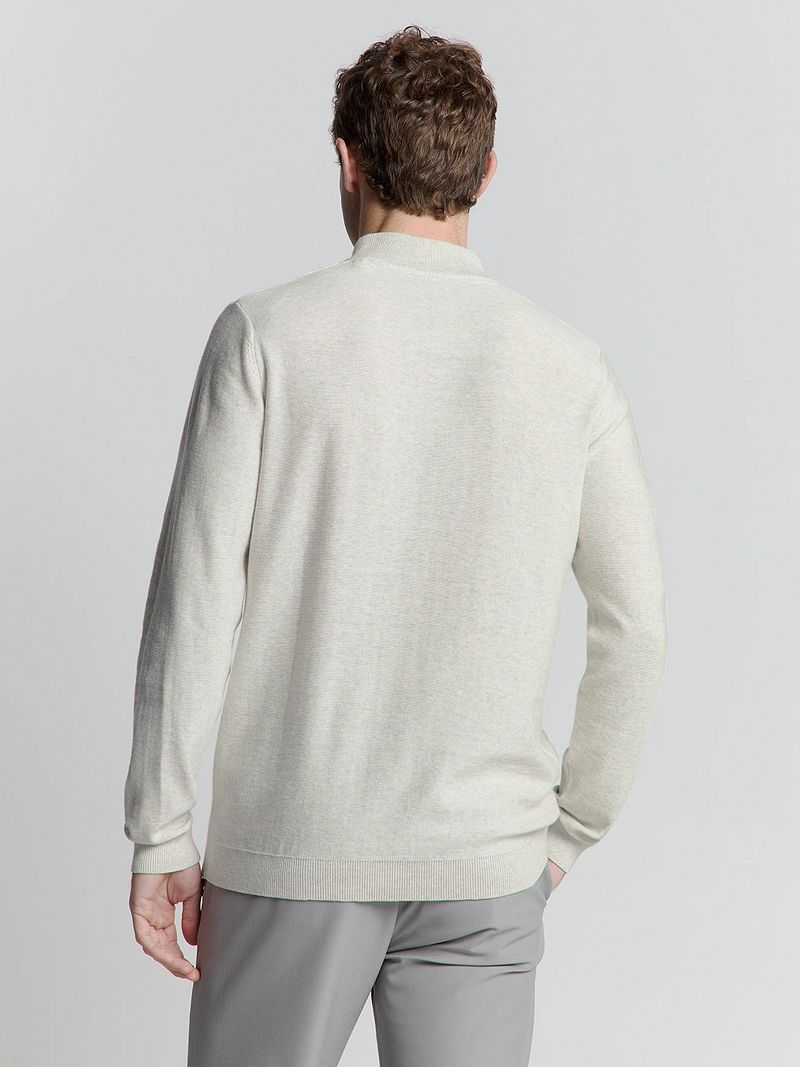 No Excess Half Zip Trui Kit Melange