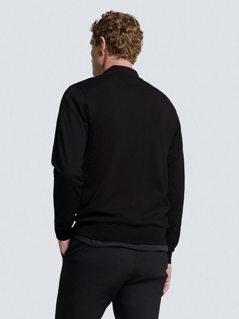 No Excess Half Zip Trui Zwart