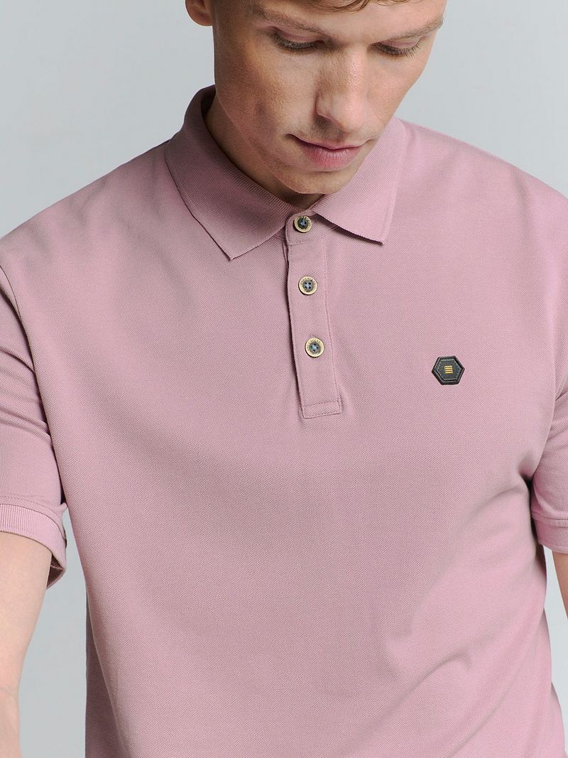 No Excess Poloshirt Piqué Mauve