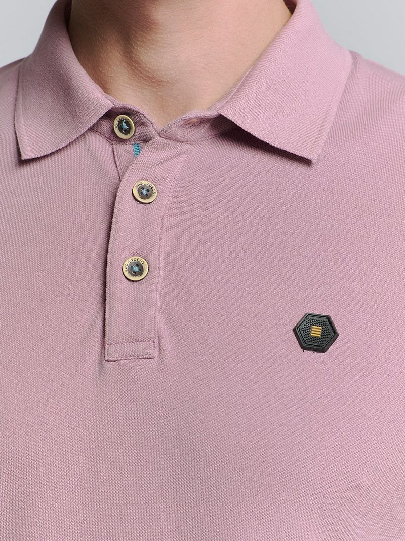 No Excess Poloshirt Piqué Mauve