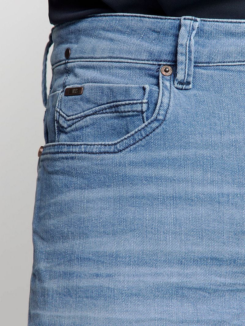 No Excess Short Denim Stretch Bleach