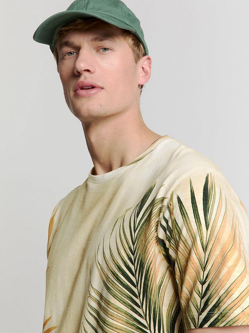 No Excess No-Excess T-Shirt Crewneck Print Ecru