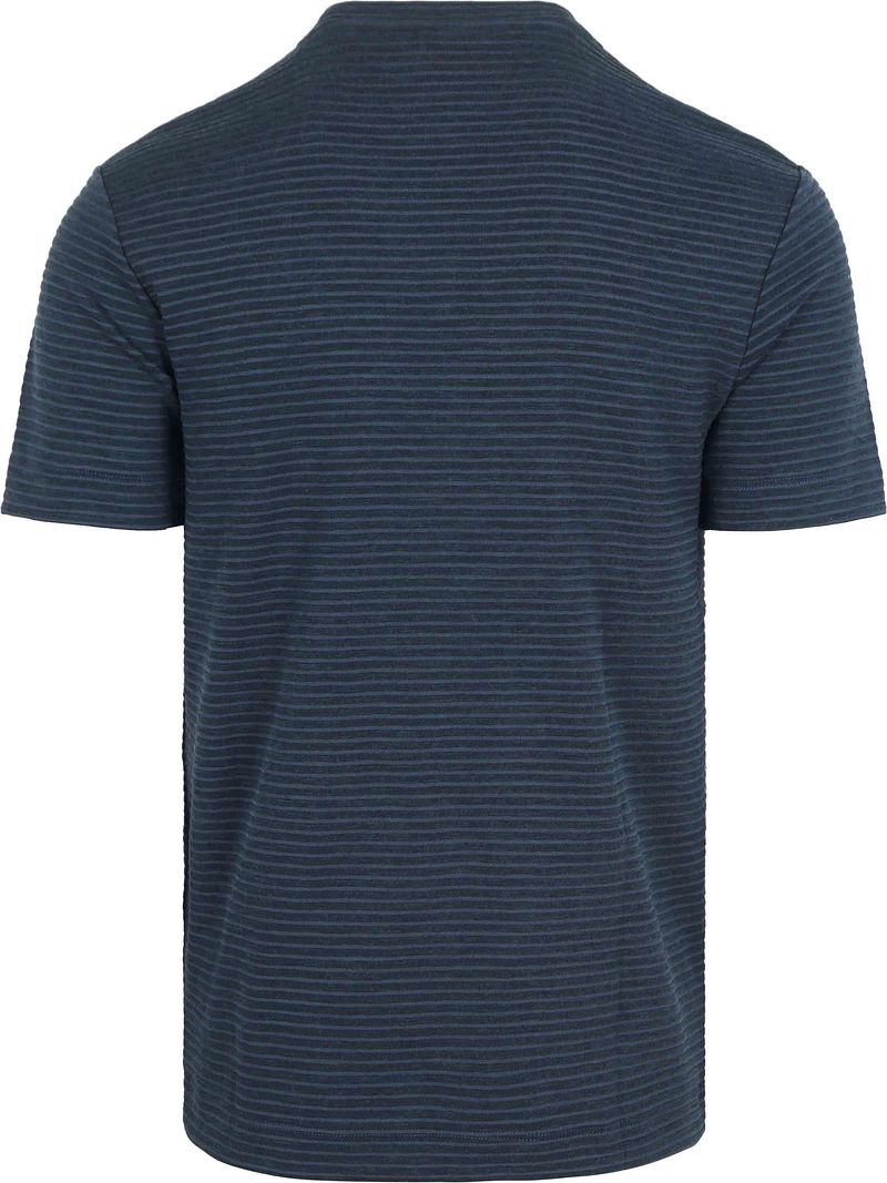 No Excess Velvet Stripes T-Shirt Navy
