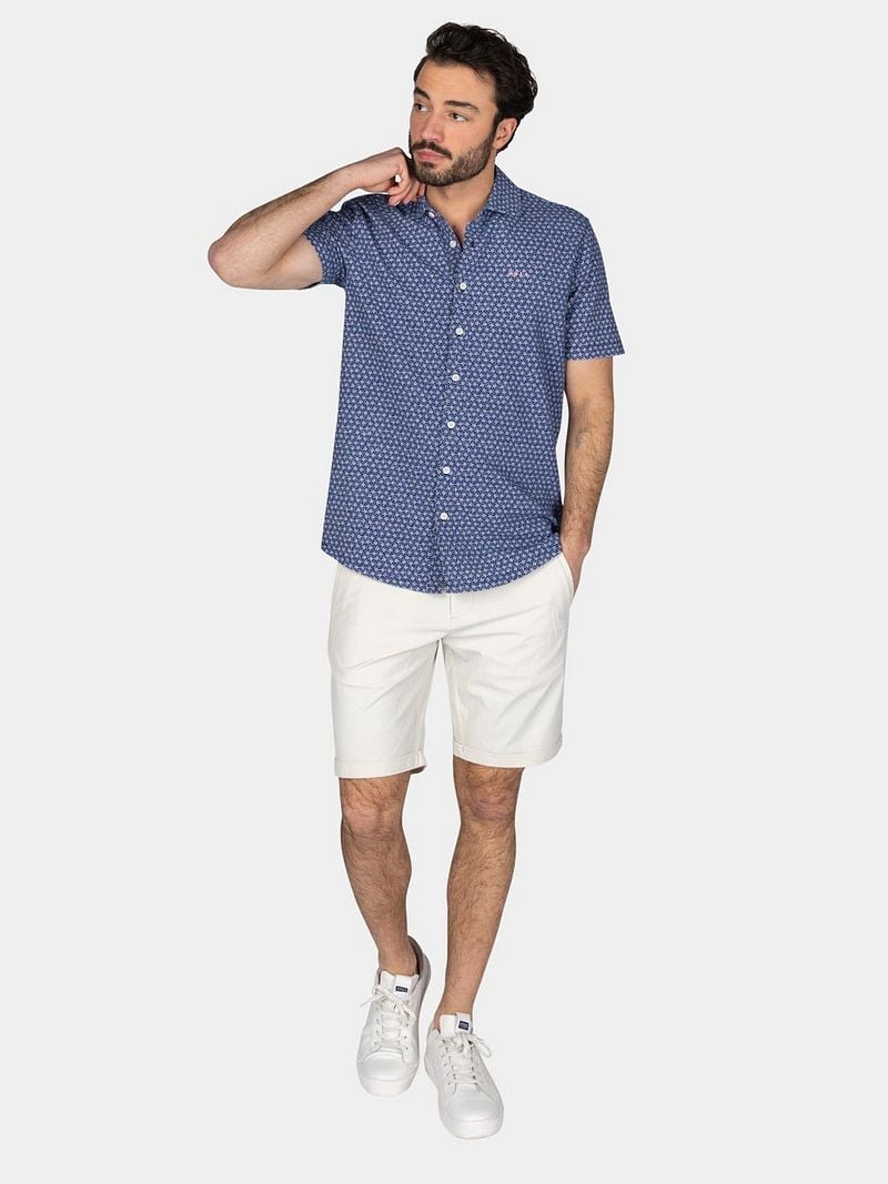 new zealand auckland NZA Overhemd Short Sleeve Jake Blauw