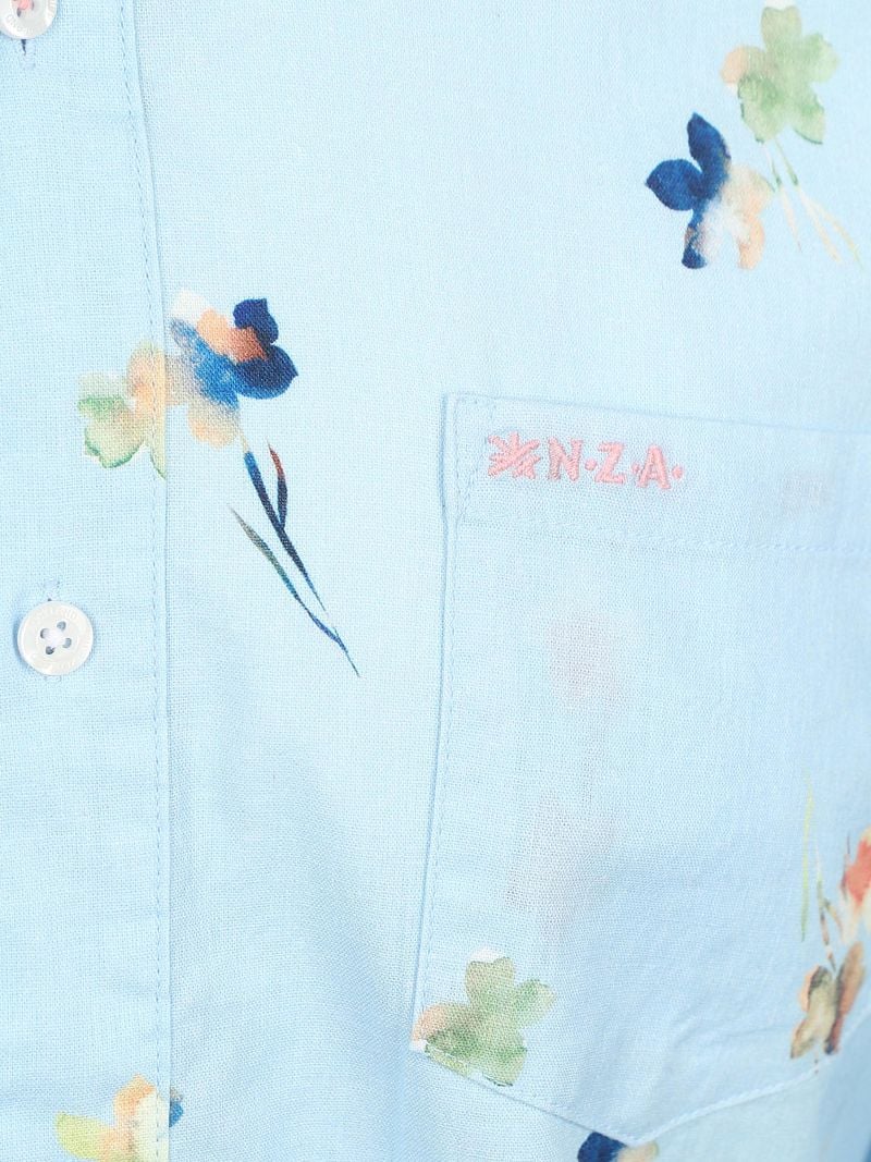 NZA Shirt Kane Linen Blend Hellblau - Größe 3XL günstig online kaufen