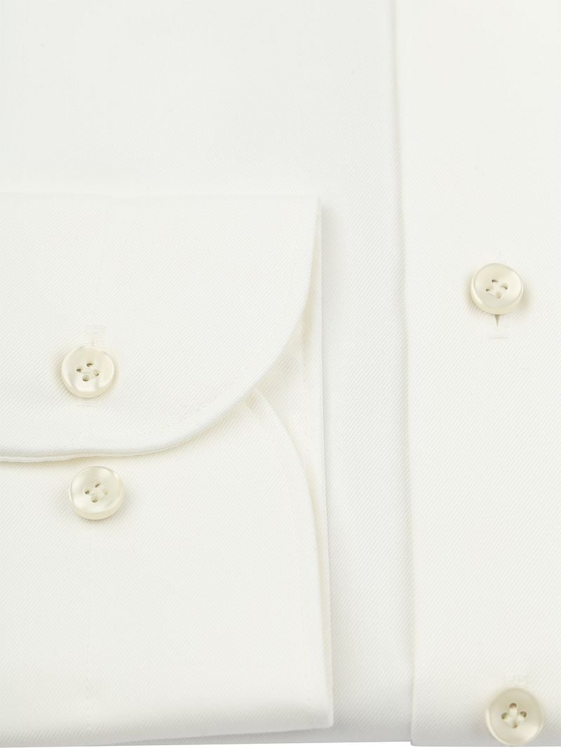 Profuomo Twill Overhemd Off White