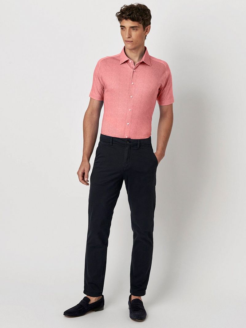 Desoto Short Sleeve Jersey Overhemd Coral